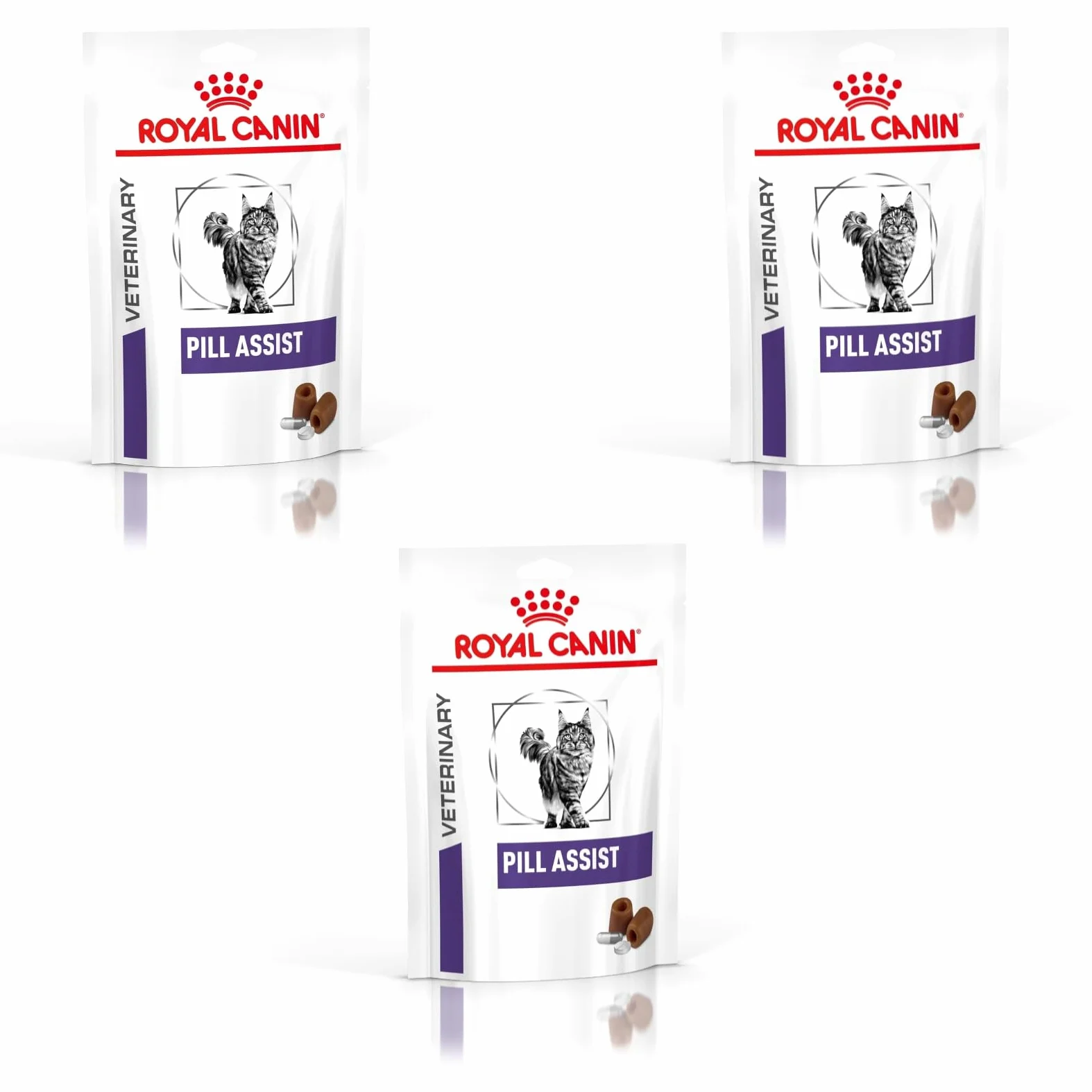 Royal Canin Veterinary Pill Assist CAT | Confezione Tripla | 3 x 45 g | Alimento complementare per gatti | Gustose crocchette per facilitare la somministrazione dei farmaci