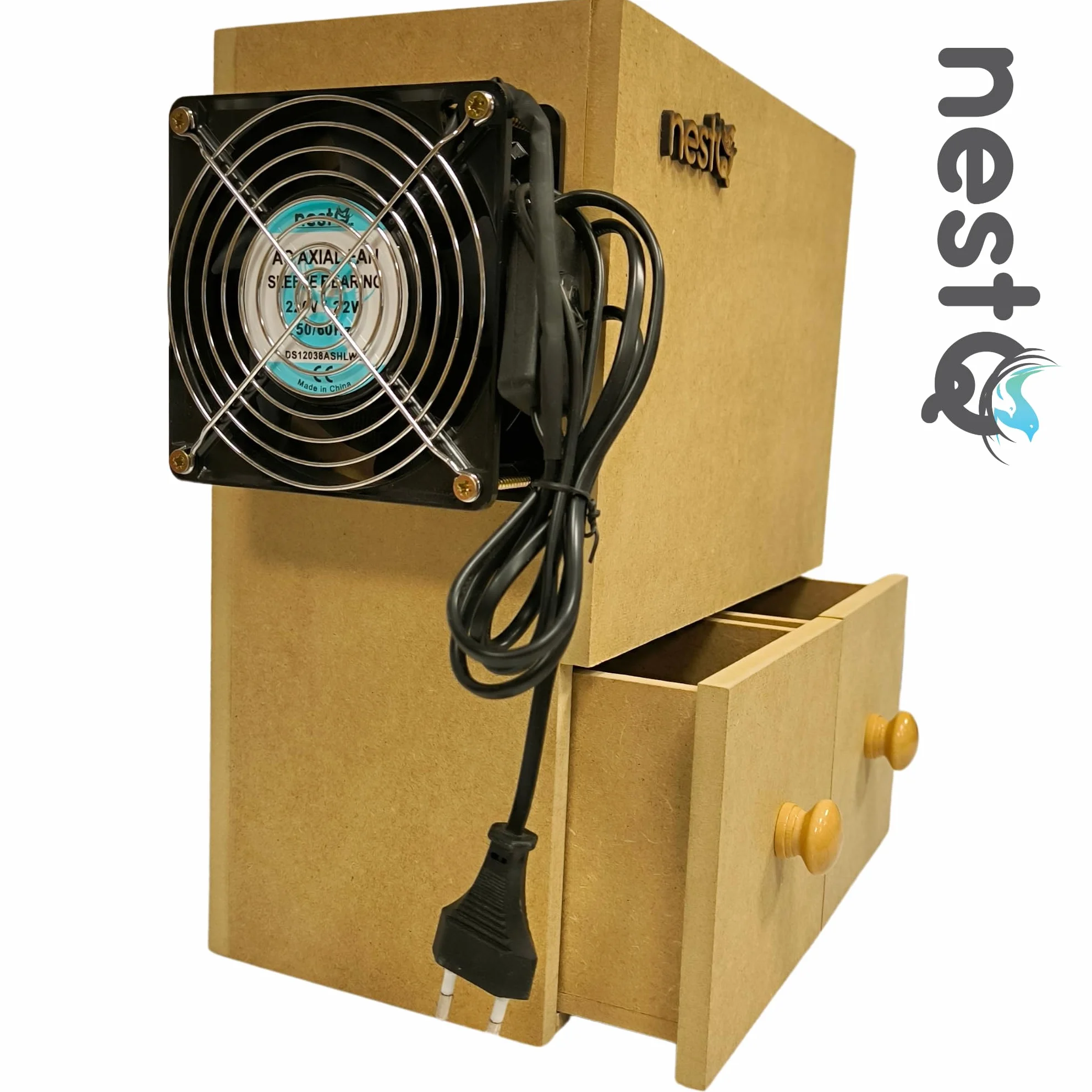 Detergente Pulitore per Semi Uccelli Macchina per la Pulizia Fossa Mista, Altezza 33 cm, Larghezza 15 cm e Lunghezza 28 cm (Marron S)