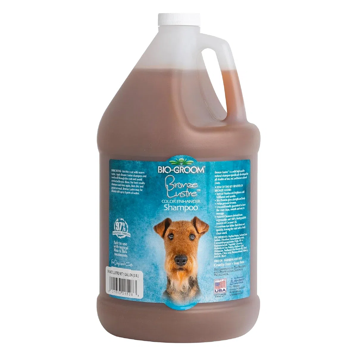 Bio-groom Bronze Lustre Enhancer Pet Shampoo, 1-Gallon